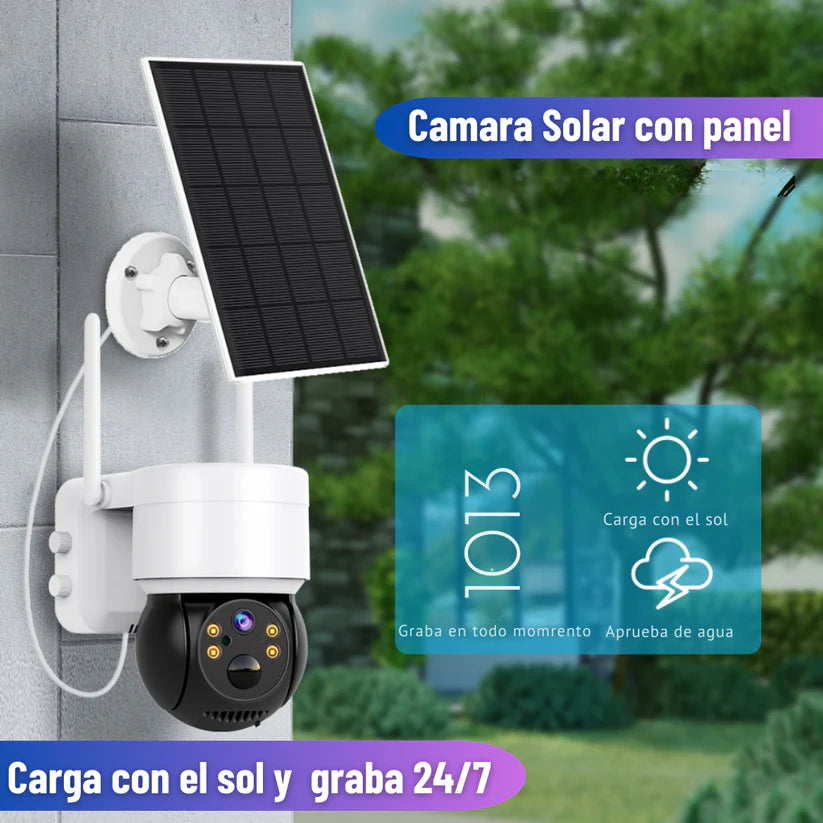 Cámara de Seguridad - Con Carga mediante panel solar